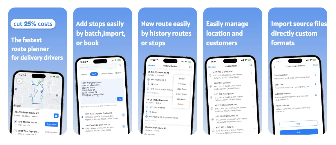 Loop Route Planner app interface